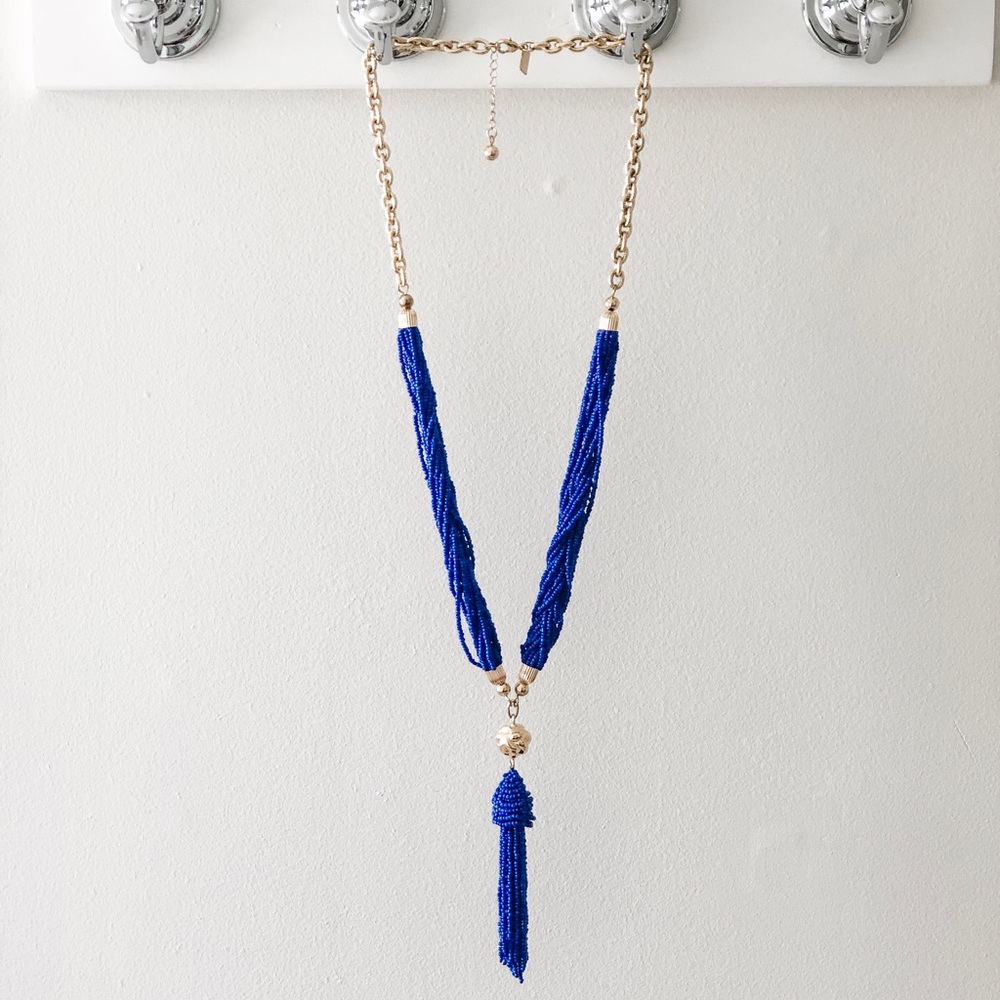 Lilly Pulitzer Long Beaded Tassel Necklace